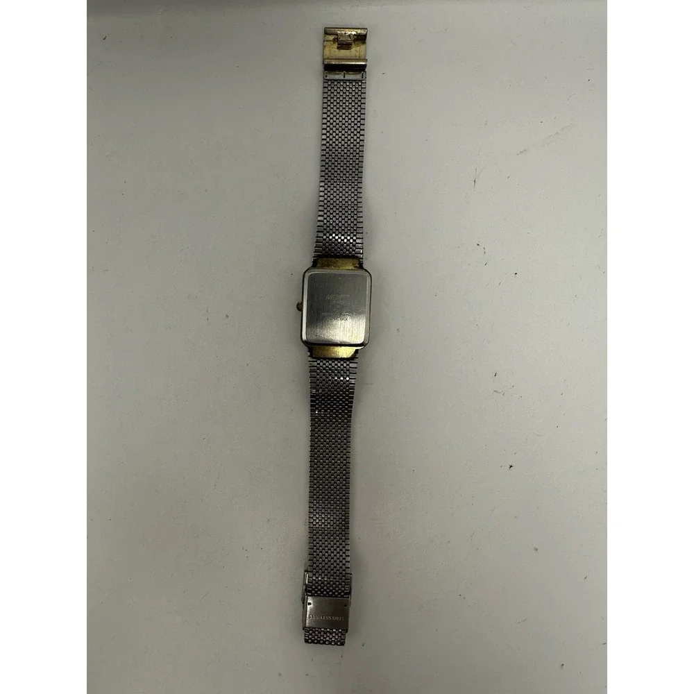 Nelsonic Diamond Vintage Tank Watch New‎ Battery 24MM 8